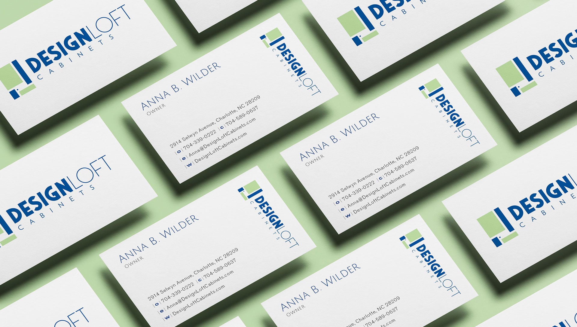 DesignLoft Cabinets Business Cards